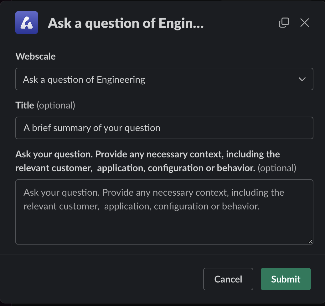Ask Engineering