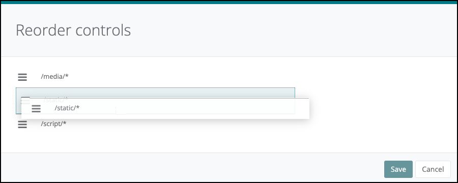 Drag-and-drop CDN control