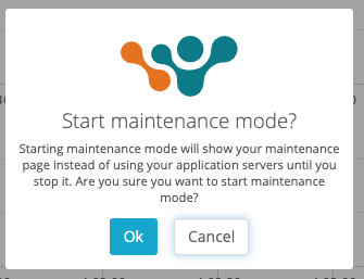 Start maintenance mode