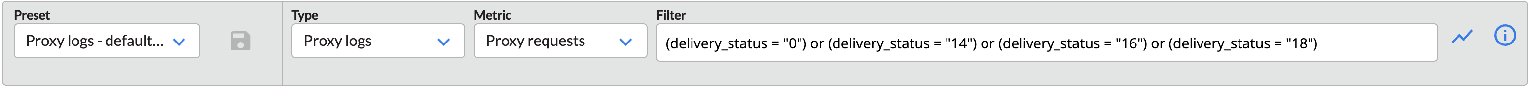 Traffic Viewer Filter Bar