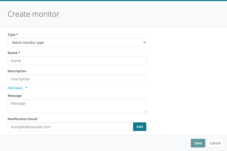 Create monitor box in the Webscale Control Panel
